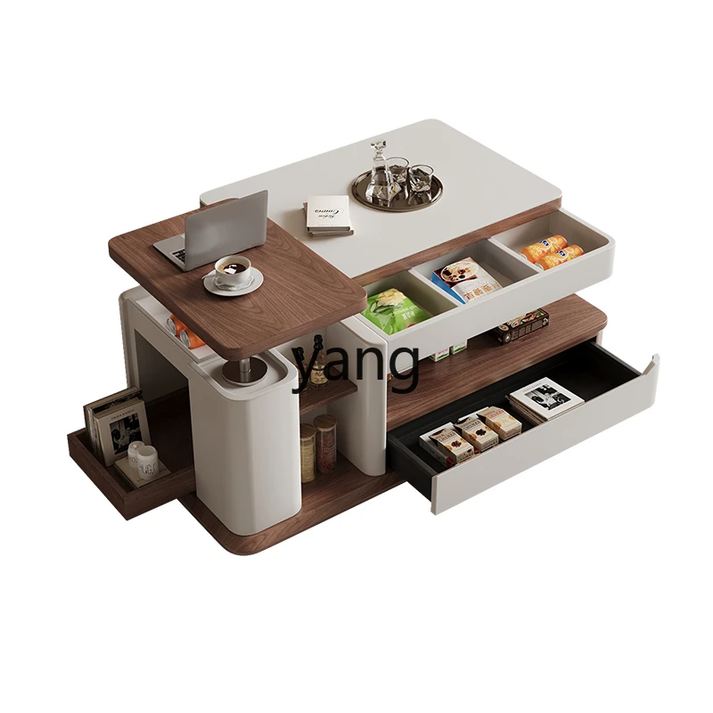 

CX Home Modern Simple Movable Lifting Storage Function Cart Multifunctional Tea Table