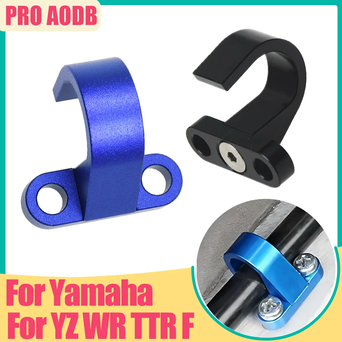 Guide de serrage de tuyau de frein arrière pour Motocross, en aluminium, pour Yamaha YZ125 YZ250 YZ250FX YZ450FX YZ250F YZ450F WR250F WR450F, 2003 – 2022