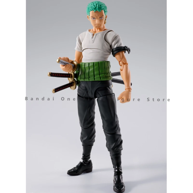 Przedsprzedaż oryginalny Bandai One Piece SHF Roronoa Zoro figurki animacja prezenty Model oryginalny kolekcjoner Anime Hobby zabawki