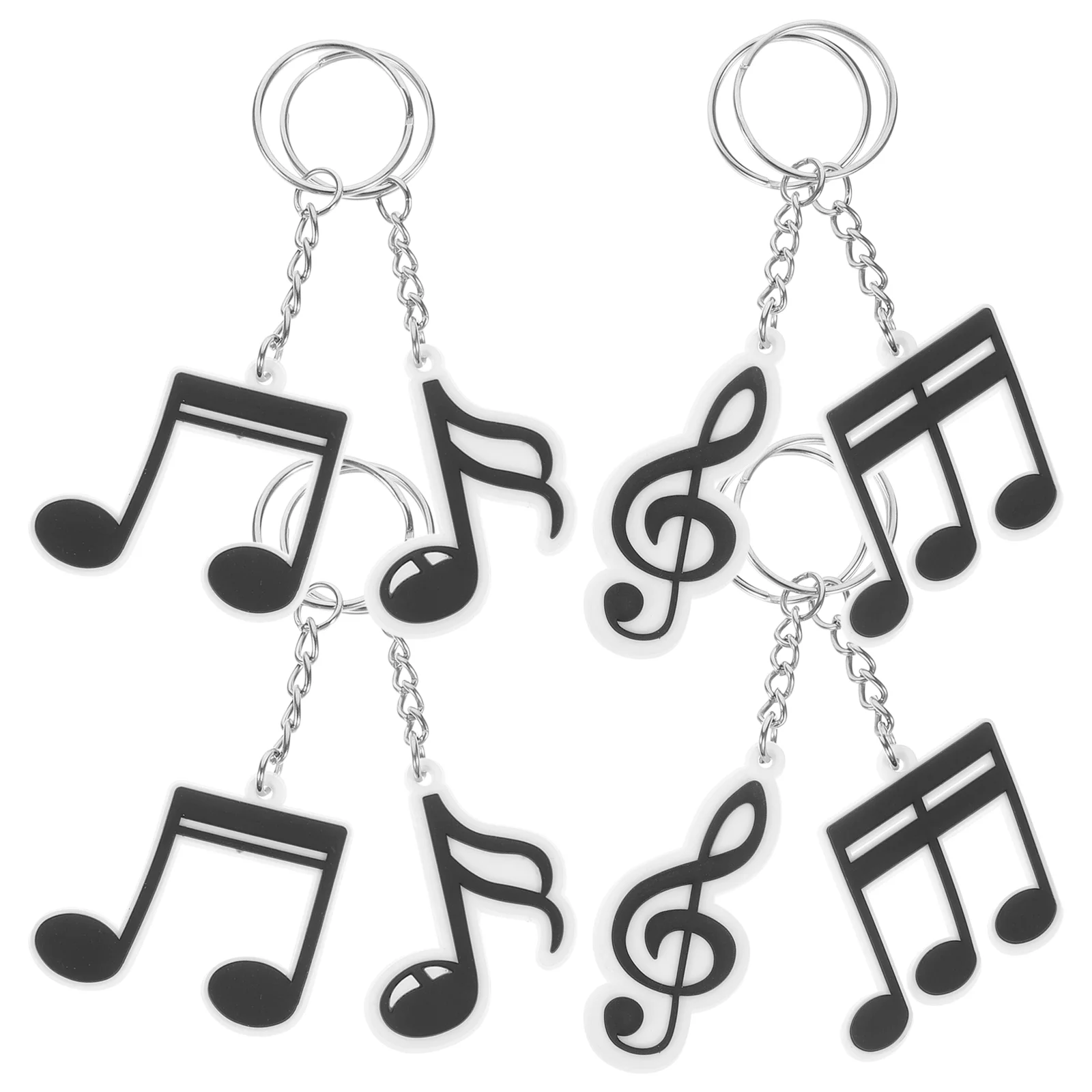 

20pcs Music Keychain Musical Note Keychain Decorative Pendant Key Chain Music Party Favors music key chain