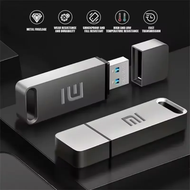 샤오미 정품 USB 3.1 플래시 드라이브, 고속 펜 드라이브, C타입 금속 방수 USB 메모리, 컴퓨터 저장 장치, 2TB, 1TB