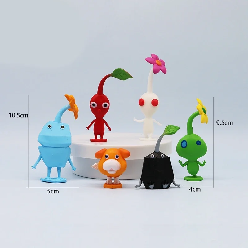 6/12 sztuk/zestaw gra Anime PIKMIN rysunek kapitan Olimar PIKMIN figurka kolekcja pcv Model lalki na prezenty urodzinowe dla dzieci