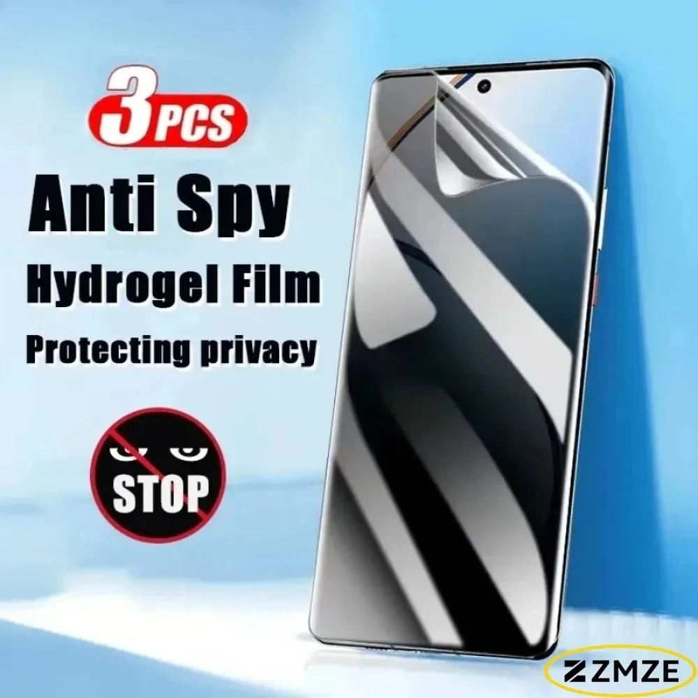 2 Películas Protetoras de Tela Anti-Espião de Hidrogel para Honor Magic 8 76 5 4 Pro8b X8a X9c X6b 500 Pro - Anti-espião e Anti-riscos