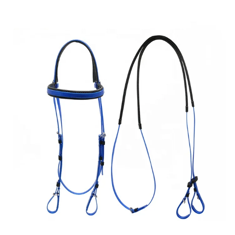 

Horse Racing Equestrian Bridle with Rein 2