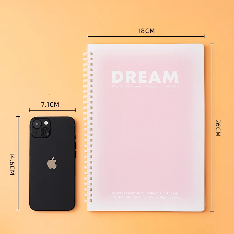Gradient Colored Notebook Reward Students Simple Artistic Horizontal Notebook