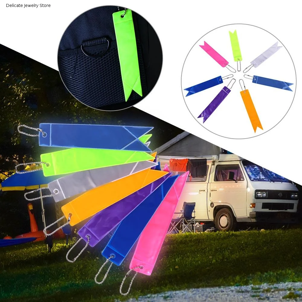 Ornaments Reflectors Adults Children Backpack Pendant Car Keyrings Reflective Strip Reflective Pendant Reflective Keychains
