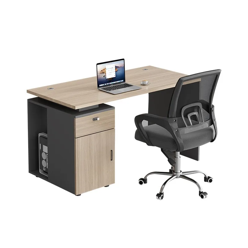 Simple modern panel staff desk office staff single seat practical