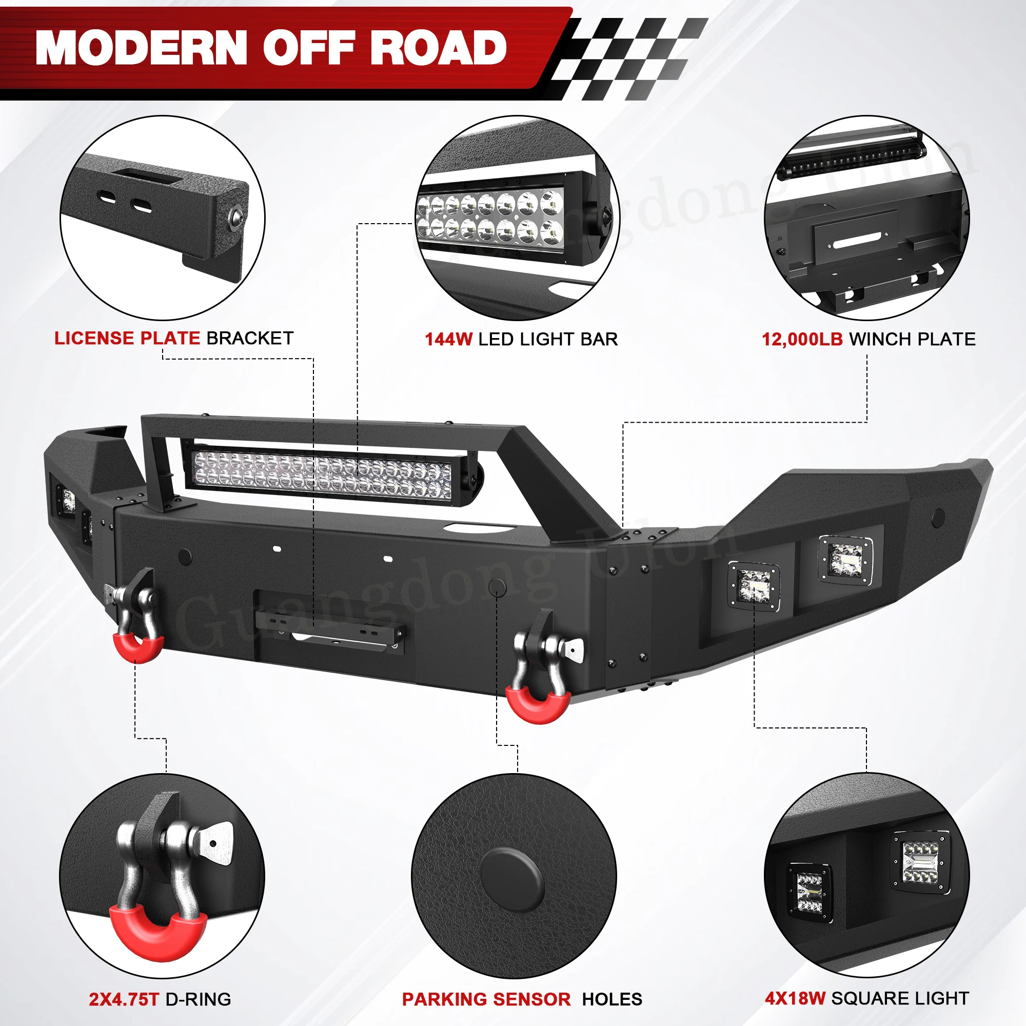New Products Truck Bumper Full Width Front And Rear Bumper Combo Fit 2011 2012 2013 2014 2015 2016 Ford F250/F350/F450 Bumper