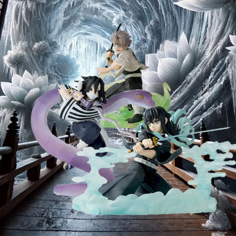 

Original Sega Xross Link Demon Slayer Shinazugawa Sanemi Iguro Obanai Tokitou Muichirou 17cm Action Figures Model Toys