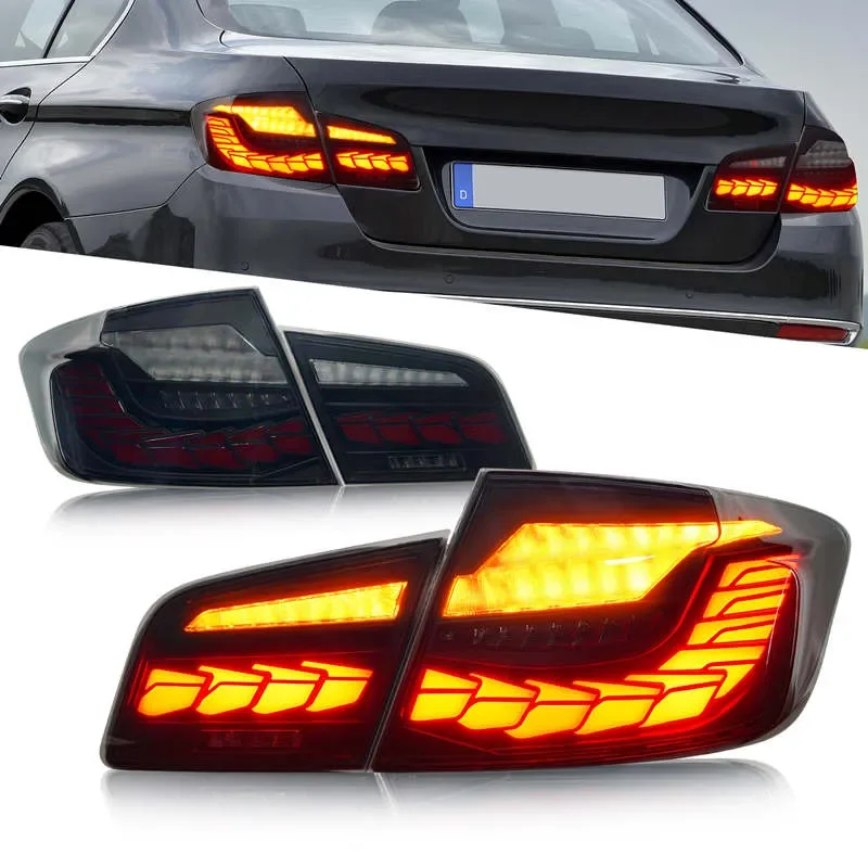 

Car Rear Tail Lights For BMW 5 Series F10 F18 2010-2018 Taillight Assembly Full LED Dragon Scale Design Streamer Turn Lamps