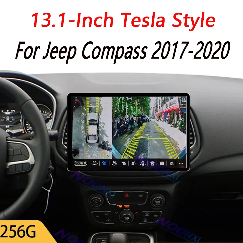 Android 13.0 For Jeep Compass 2017-2020 Car Radio Stereo Multimedia Player GPS Navigation 2K Screen Carplay 2K Screen Head Unit