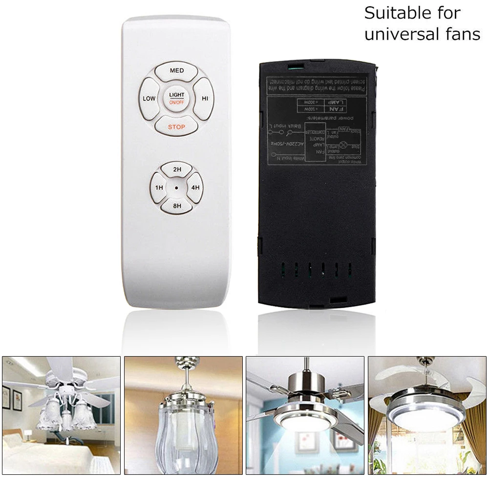 110V 220V Ceiling Fan Light Lamp Timing Wireless Remote Control Receiver 30 Meter Distance Remote Switch Speed Control Parts #