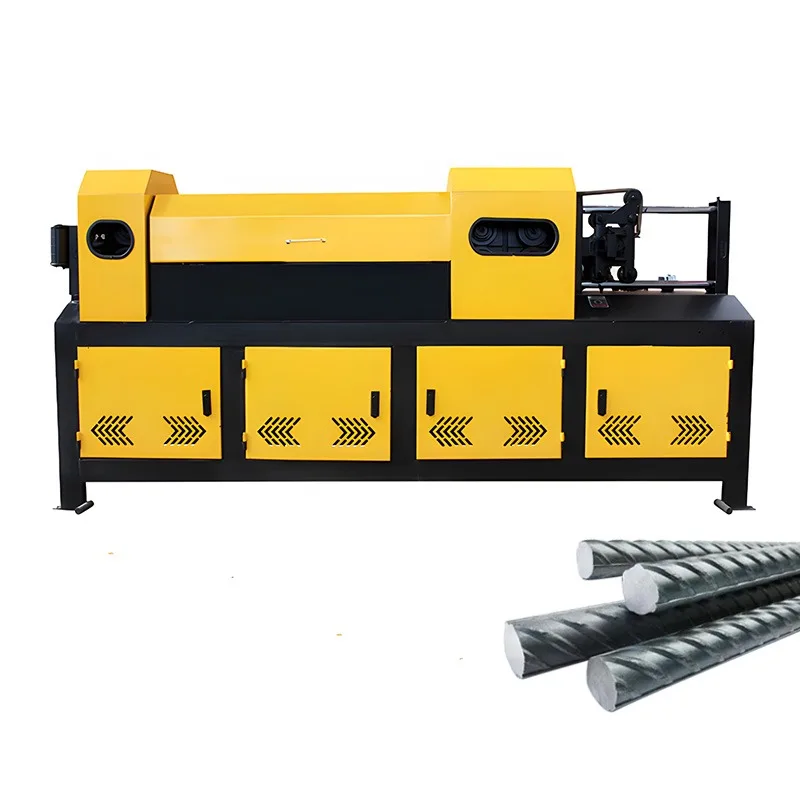 Automatic Rebar Straightening and Cutting Machine 6-25mm Waste Iron Bar Straightener Scrap Steel Cutter Hydraulic High Speed