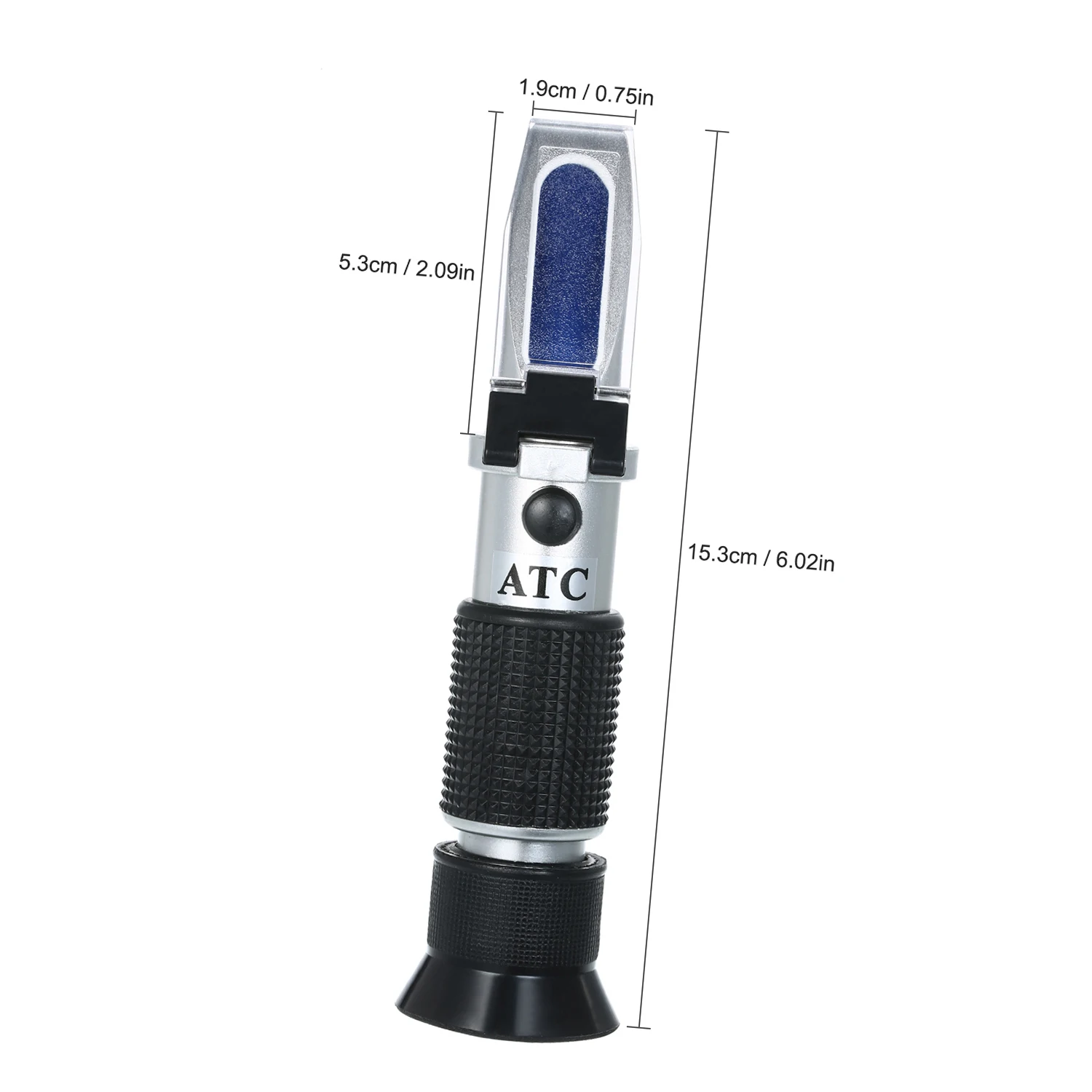 Handheld Antifreeze Refractometer Coolant Tester for Checking Freezing Point Concentration of Ethylene Glycol Battery Condition