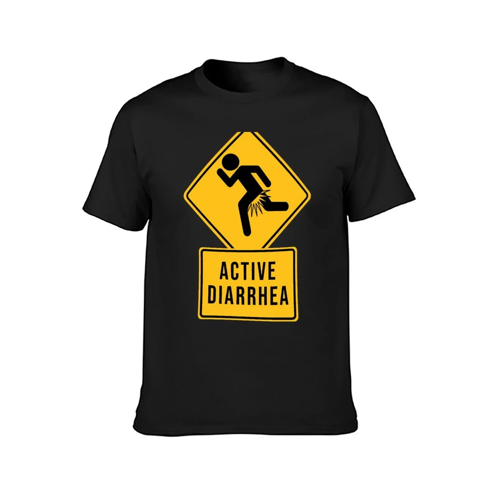 Active Diarrhea Road Sign T-Shirt oversizeds new edition men graphic t shirts