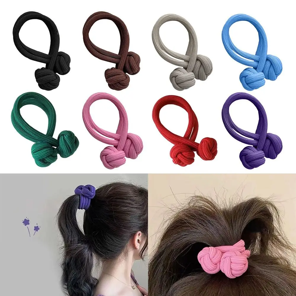 

Scrunchies High Ponytail Rubber Bands Knotted Hair Ropes Hair Accessories Hair Band Simple Ponytail Holder Elastic Head Rope