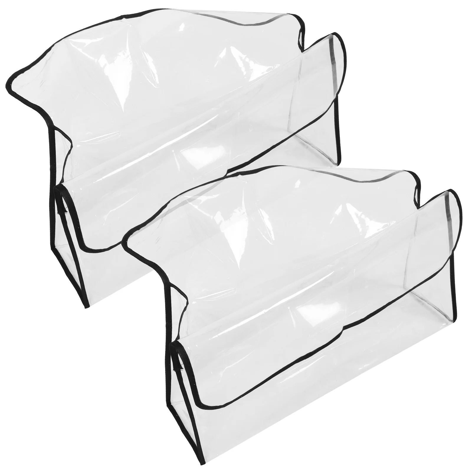 

2pcs Salon Covers Transparent Pvc Backrest Protectors Waterproof Hairdressing Seat For Beauty Salon Barber Back Cover Universal