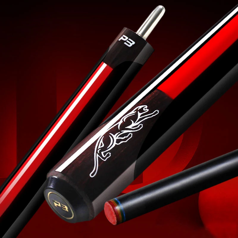 2023 New Arrival P3 Pool Cue Stick Black Shaft 10mm/11.5mm/13mm Tip Size Uni-Loc Joint Smooth Handle With Pool Cue Case Set