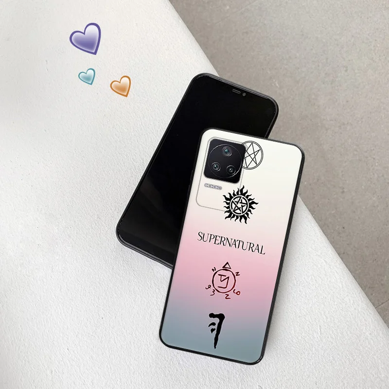 Phone Cases For Xiaomi Poco C40 C51 C50 C61 M5 M4 Pro M3 X5 X4 X3 F5 F4 F3 GT F1 14 A3X Supernatural Black Soft Anti-Drop Cover