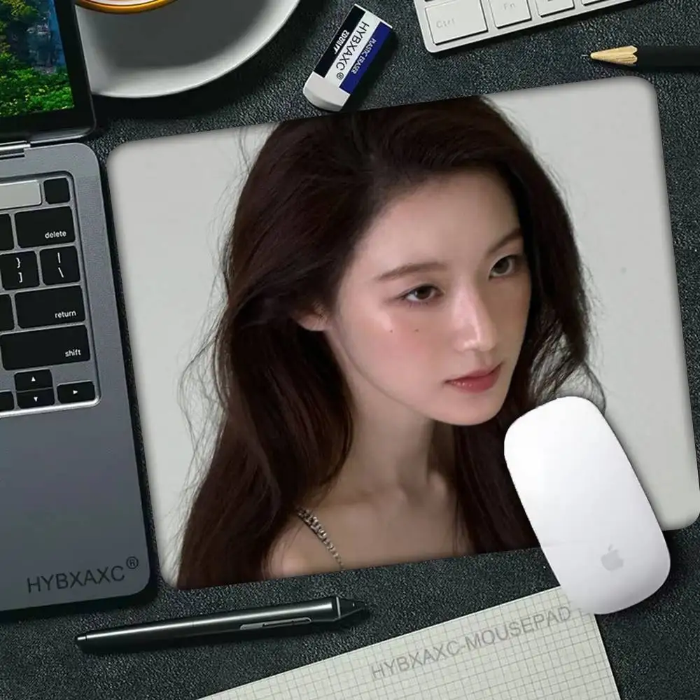 Alfombrilla de ratón Singer S-SHUHUA, borde pequeño para jugadores, alfombrilla de escritorio para ordenador, goma antideslizante Rectangular, 1 ud.