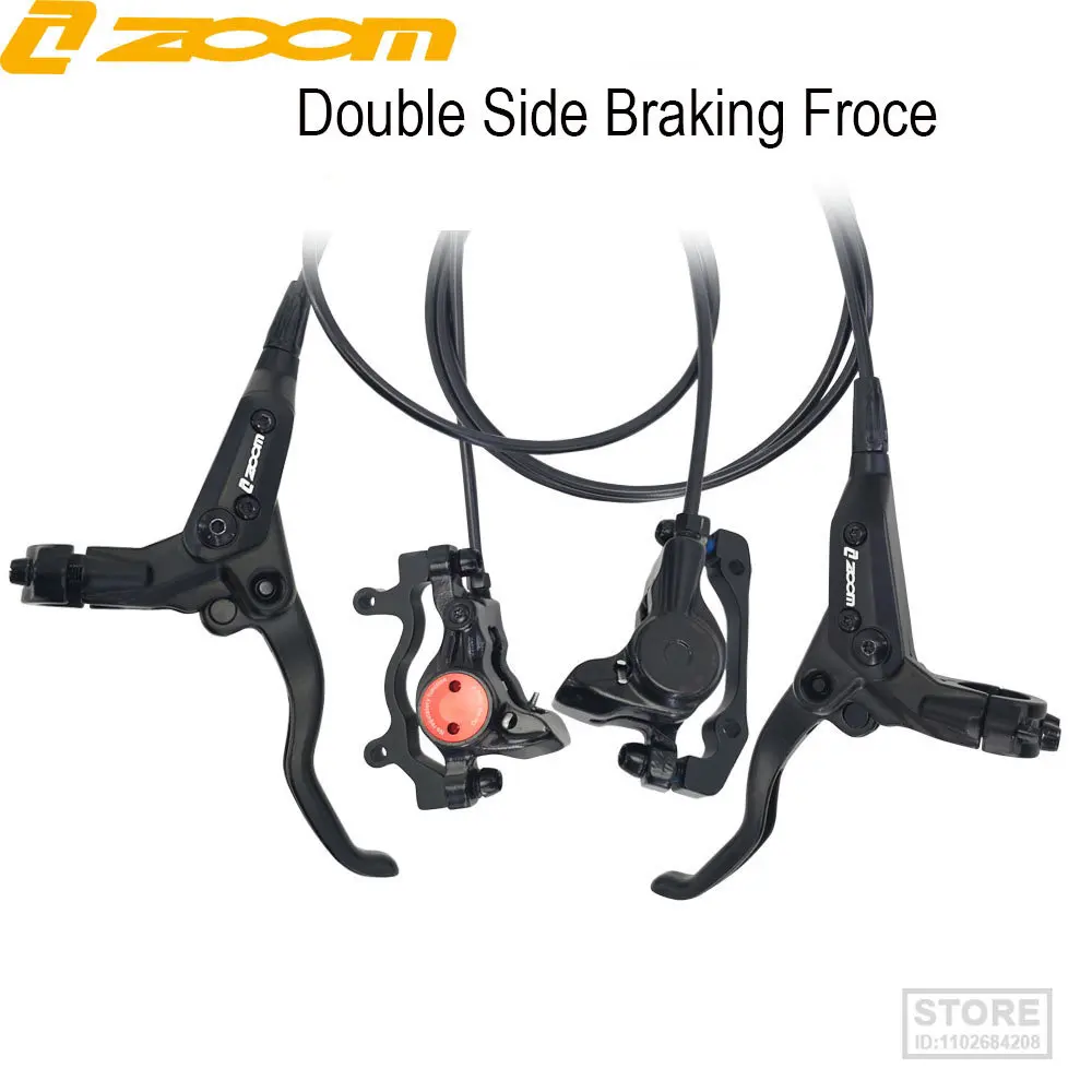 

ZOOM MTB Bicycle Hydraulic Disc Brake 2 Piston XC Trail Calipers Metal Mountain Bike Pads Mineral Oil Pressure Rotor HB870