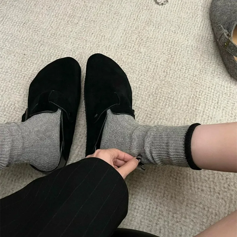 

Japanese Girl Color Block Wool Socks Thickened Thermal Slouch Socks Versatile Crew Length Knit Socks Fall Winter Casual