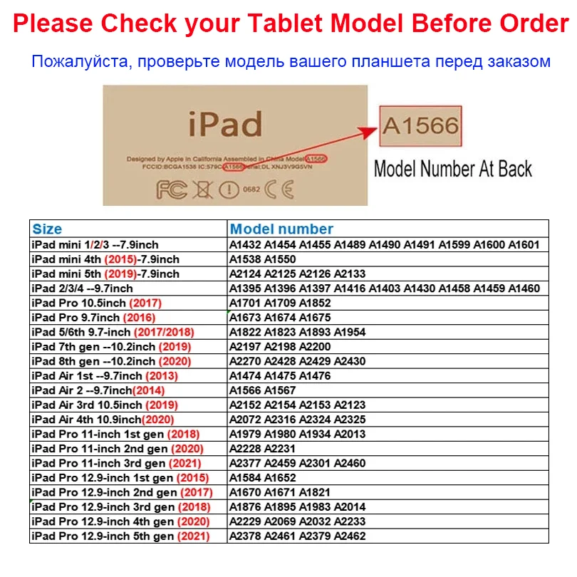 Ultra Slim PU Leather Smart Cover, protetor translúcido para Apple, iPad Air 2, Air 1, Mini 1, 2, 3, 4, 5, 6, PC Back Case