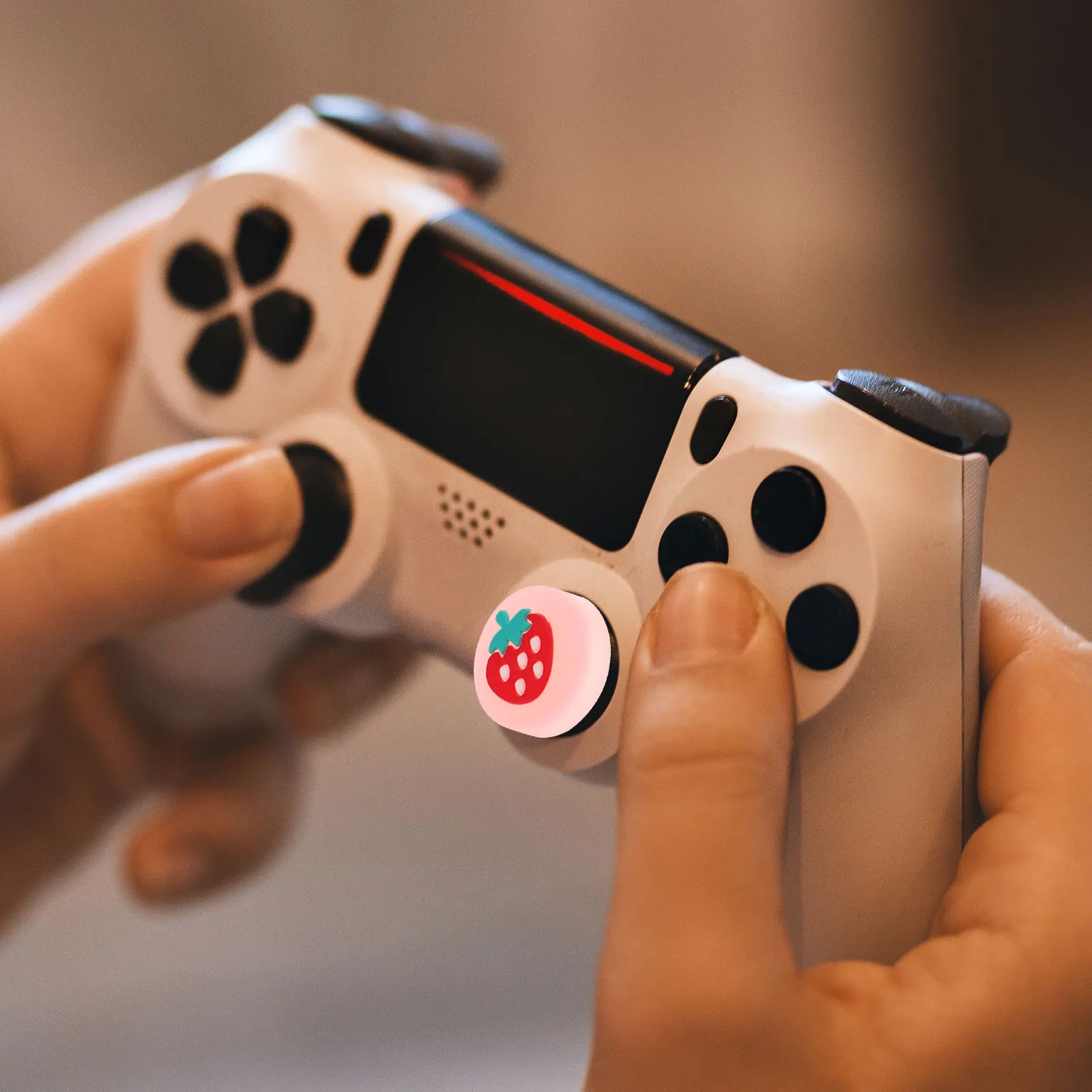 

4Pcs Glow in The Dark Switch Joystick Caps Silicone Thumb Grips Comfortable Game Controller Button Covers Protective Waterproof