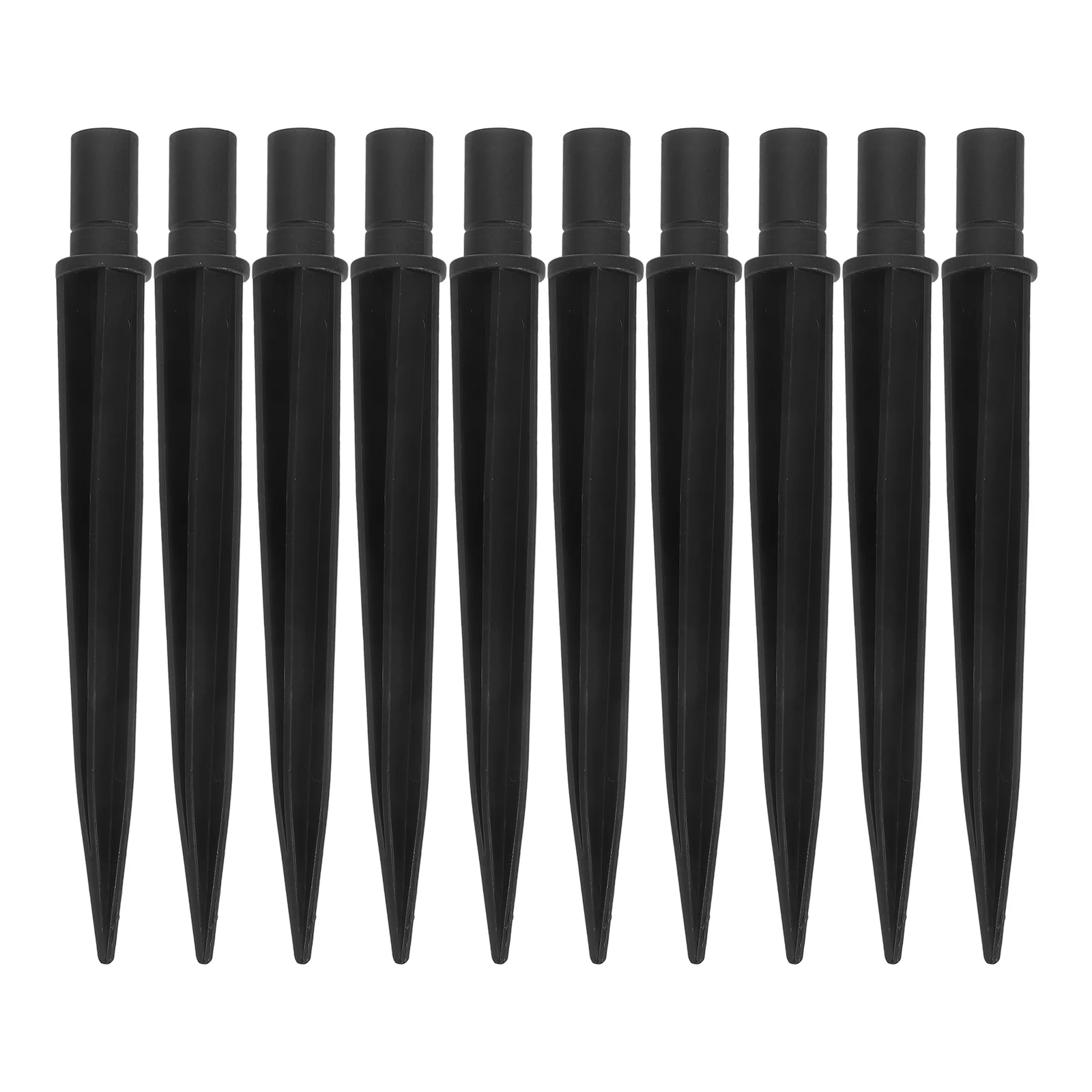 10 Pcs Solar Light Stakes Replacement Land Lights Plastic for Spikes Black Ground Garden