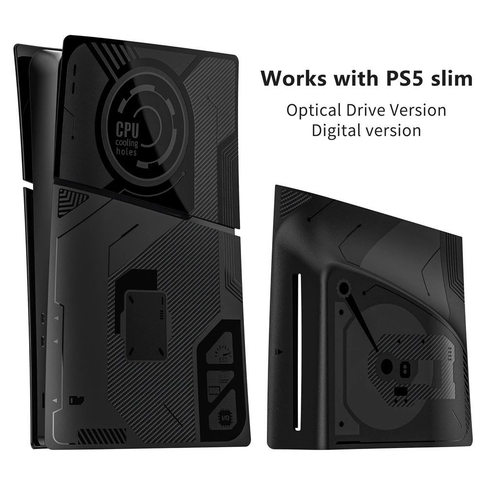 

Console Cover for PS5 slim Custom Replacement Side Shell Dustproof Case for Playstation 5 slim Accessories