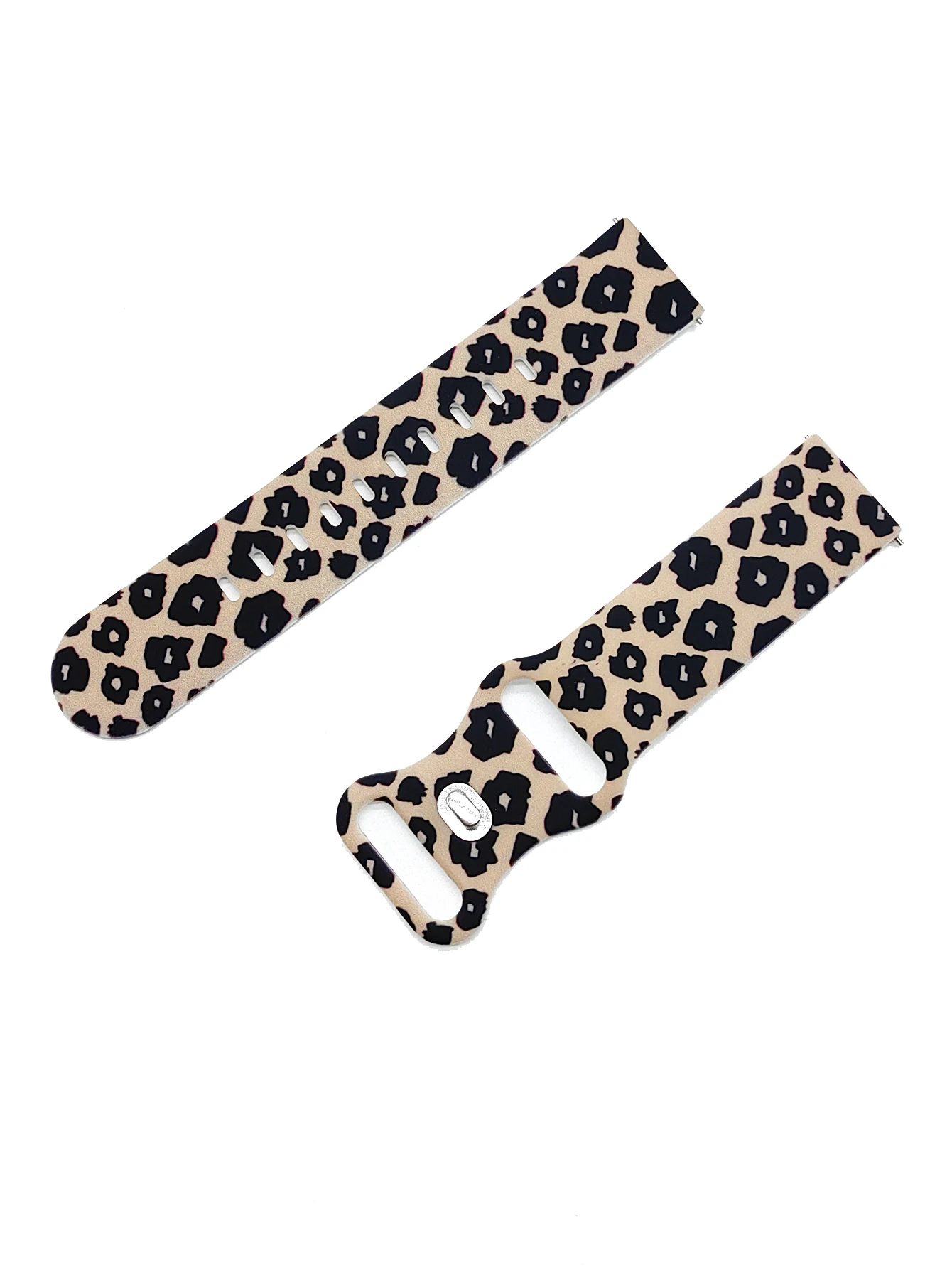 ﻿  Tchick Animal skin print leopard print 20mm universal silicone strap suitable for Samsung Galaxy Watch 5 4 40mm/44mm