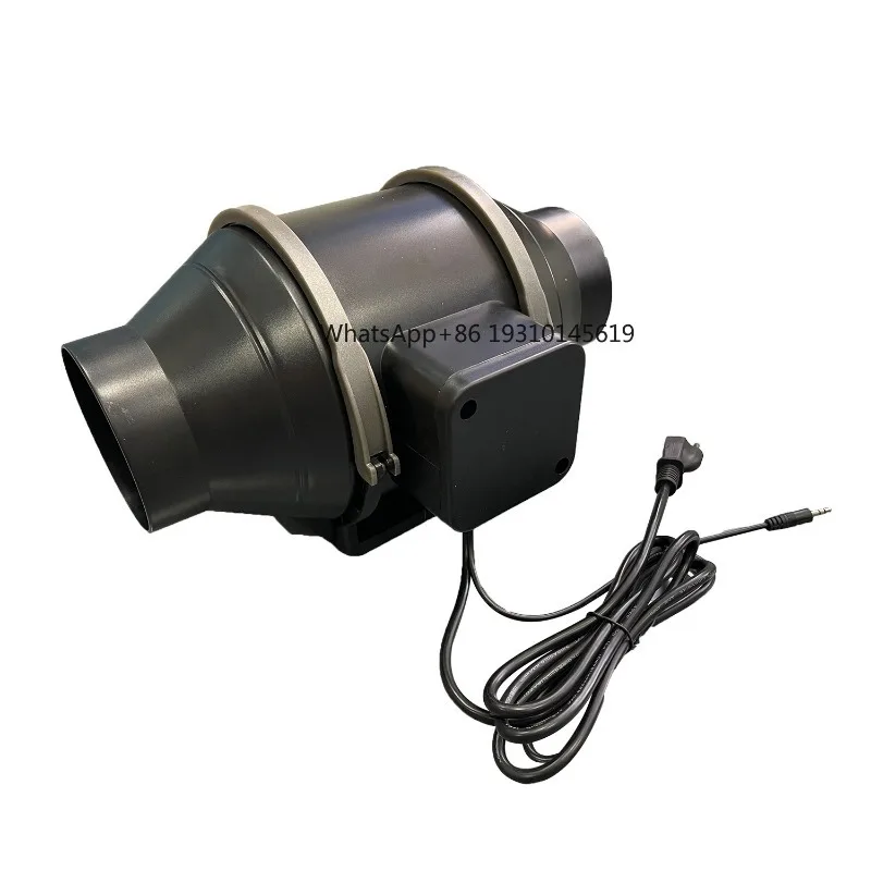 

【From China】Silent EC Inline Duct Fan With Temp & Humidity Controller - Quiet Exhaust For Grow Tents, Hydroponics & Greenhouse