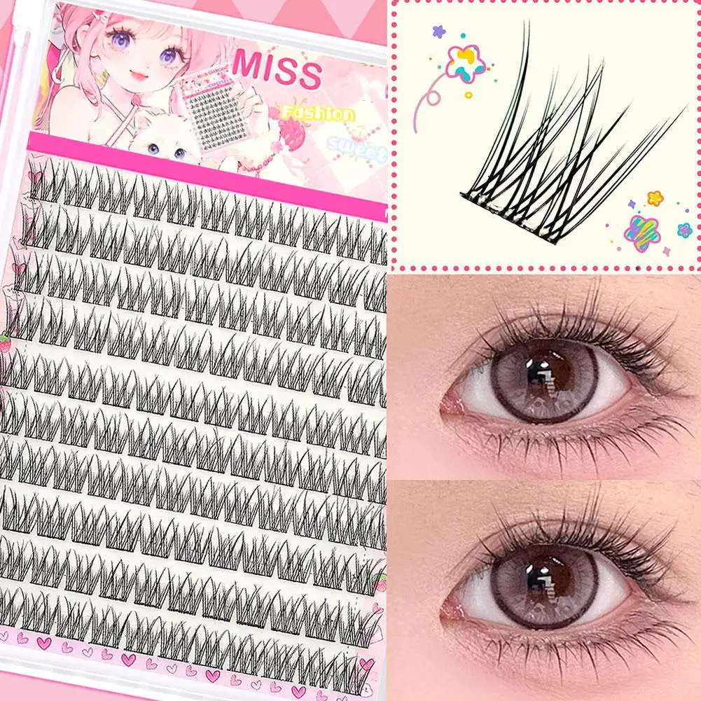 ขนตาปลอมแบบไม่ใช้กาว สไตล์สาวเกาหลี ติดเองได้ แบบการ์ตูน ขนตาแบบช่อๆ ธรรมชาติ ดูเป็นธรรมชาติ