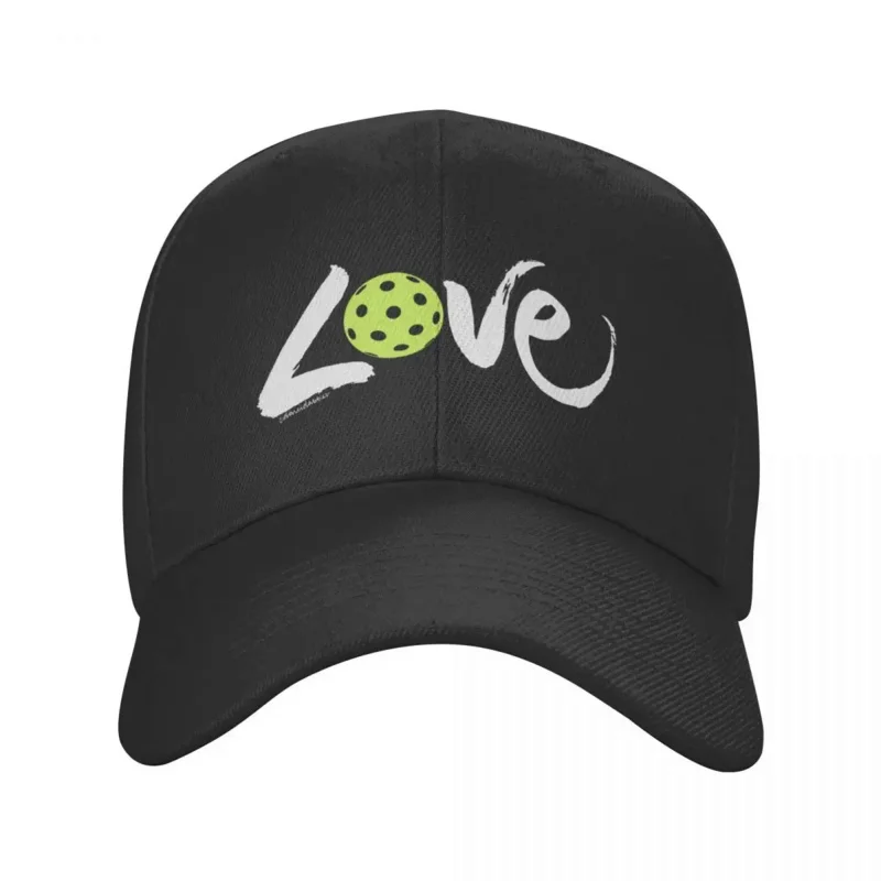 Pickleball Love (white lettering) Baseball Cap Hood birthday western Hat Girl'S Hats Men's