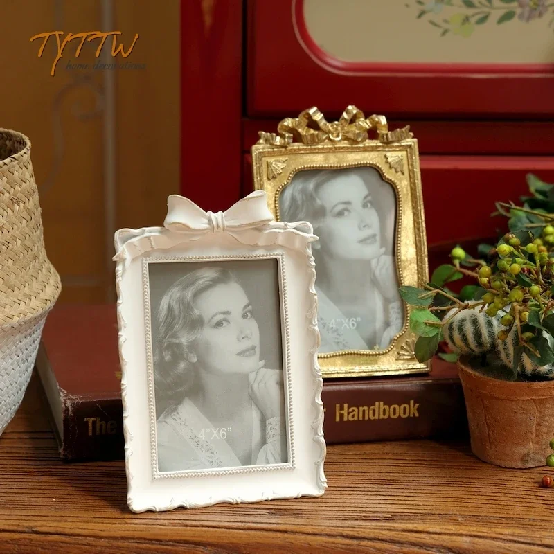 European vintage classic pattern resin picture frame graduation season Valentine's Day wedding gift home accessories picture fra