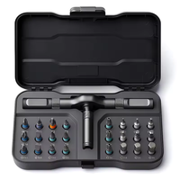 24 in 1 Multi-Purpose Ratchet Screwdriver Set S2 Steel Combination Wrench Magnetic Bits Repair Tool Kit for PC Watch Bicycle Car