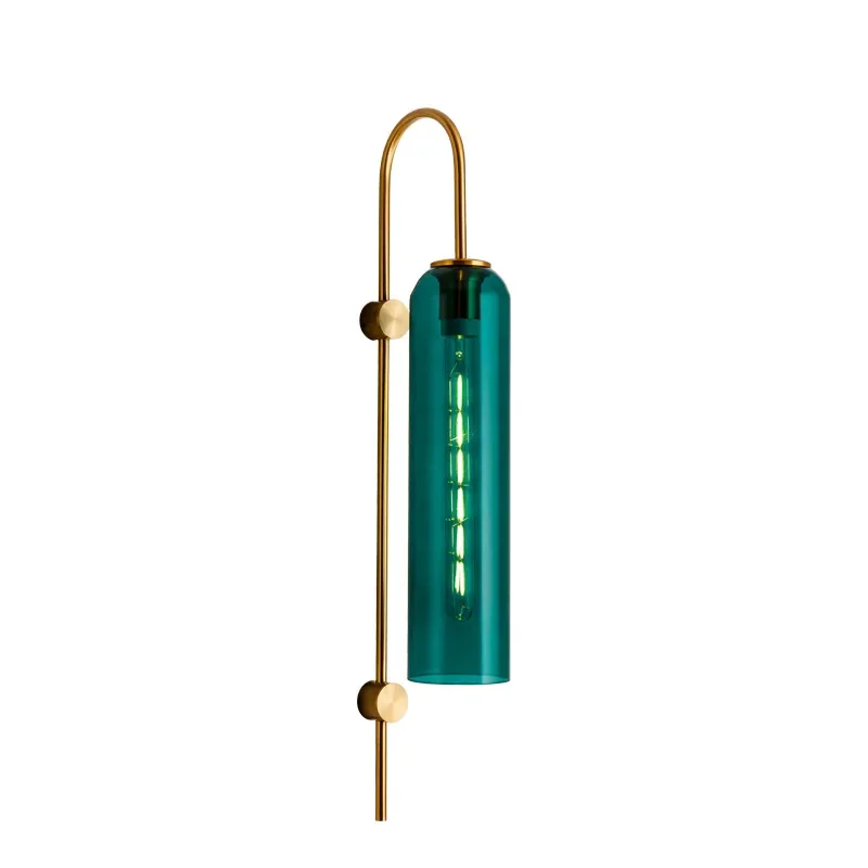 

Nordic Wall Lamp Multi-color Glass Sconce Light with Changeable Bulb Bedside Bedroom Living Room