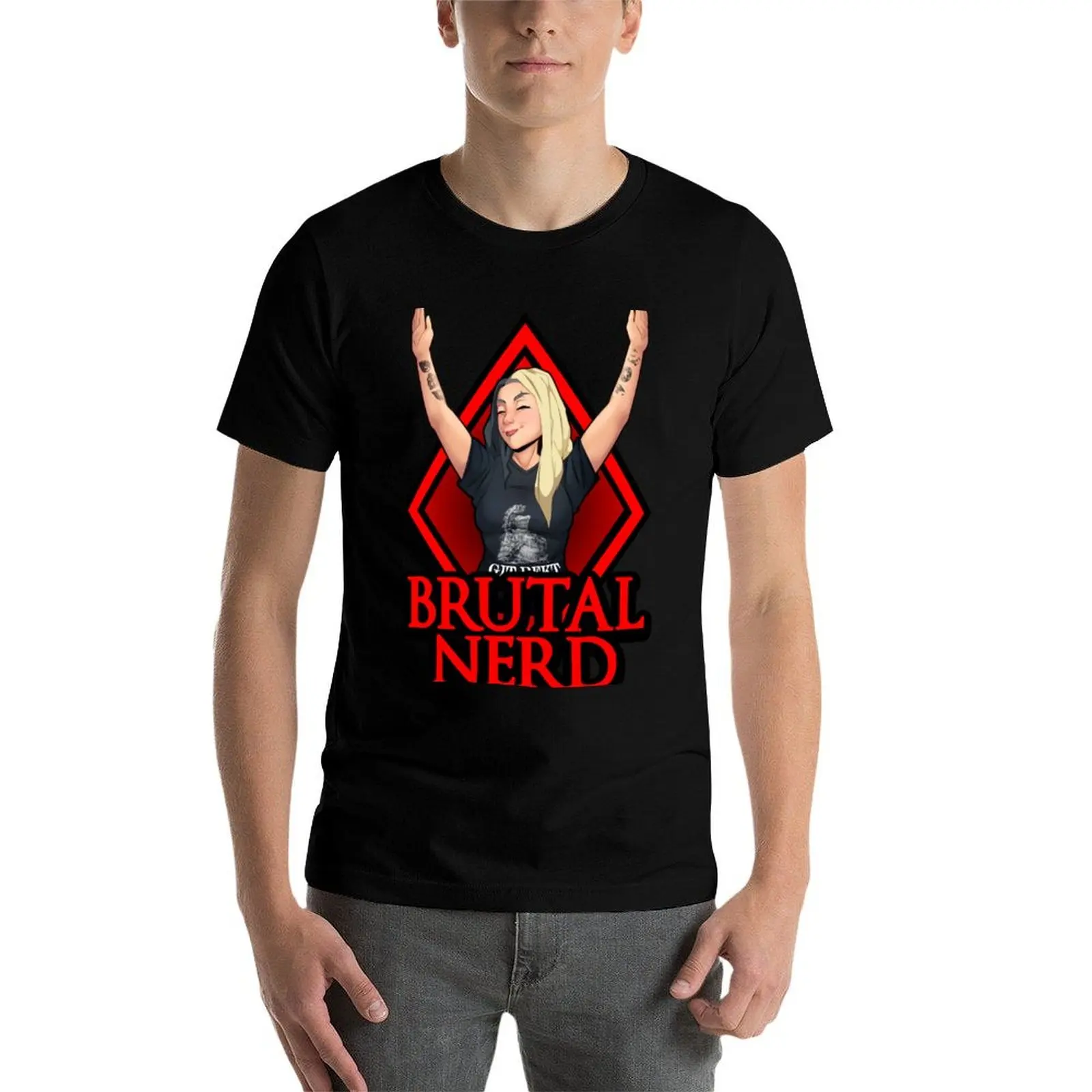 

Brutal Nerd Logo T-Shirt cotton t shirts high quality t shirts cotton 100% graphic t shirts for man T-Shirt