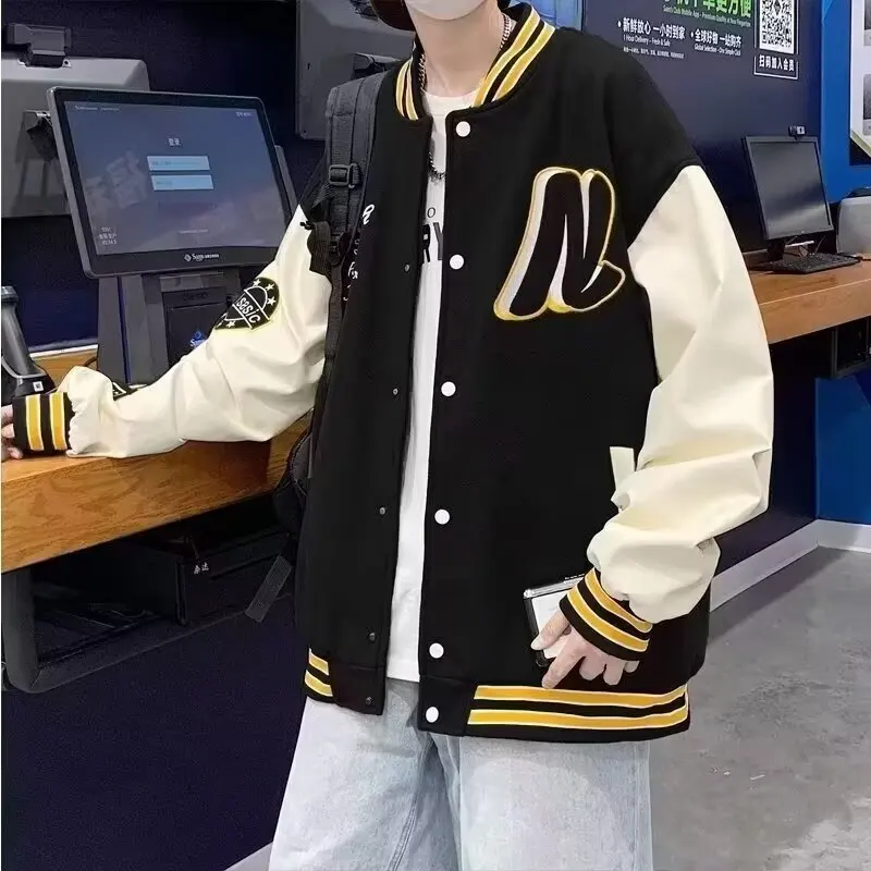 

Spring and Autumn Rascal Handsome Coat Men's Ins High Street Trendy Brand Hong Kong Style Original Stay Style Trendy Loose Jacke