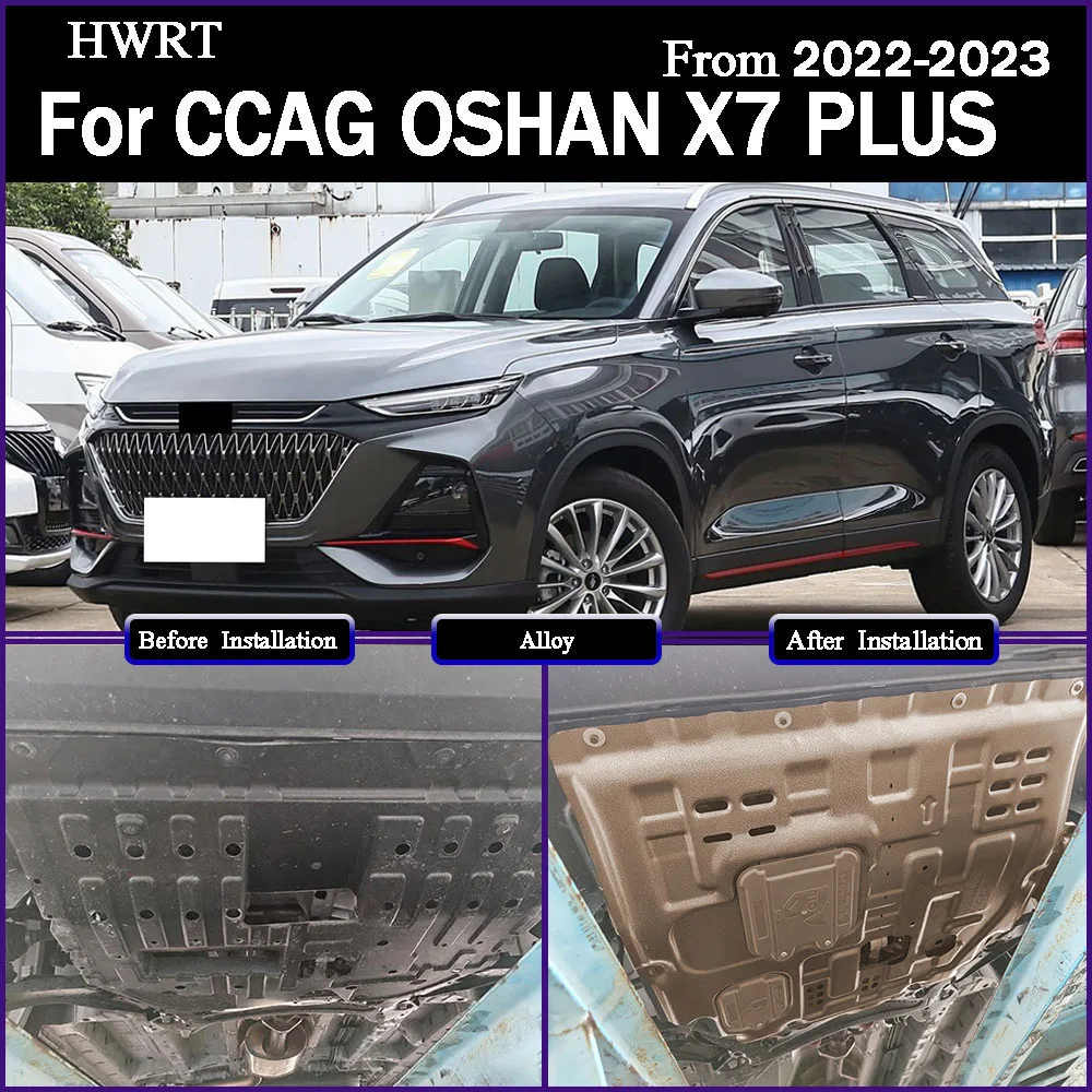 

For CCAG OSHAN‌ X7 PLUS 2022-2023 1.5T Under Engine Guard Splash Shield Mud Fender Cover Plate Fender Mudguard Protector