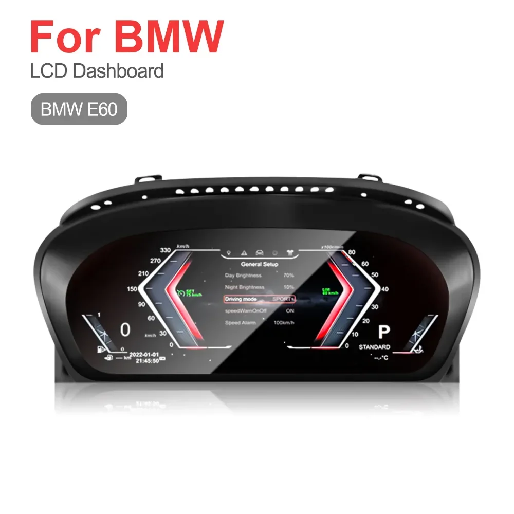 

NaviHua Linux System 12.3 Inch Car Speedometer Gauge Meter Dashboard Digital Instrument Cluster for BMW E60 2004-2010
