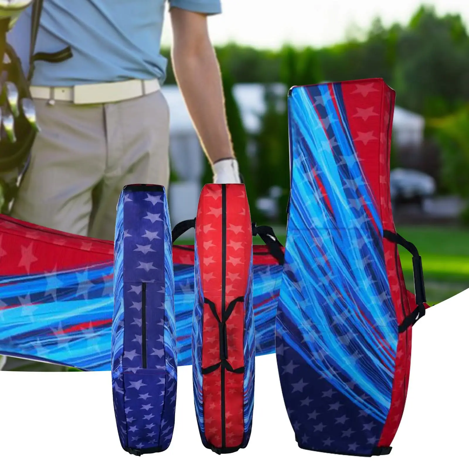 

Golf Travel Bag for Airlines Wear Resistant Foldable Portable Golf Bag Cover