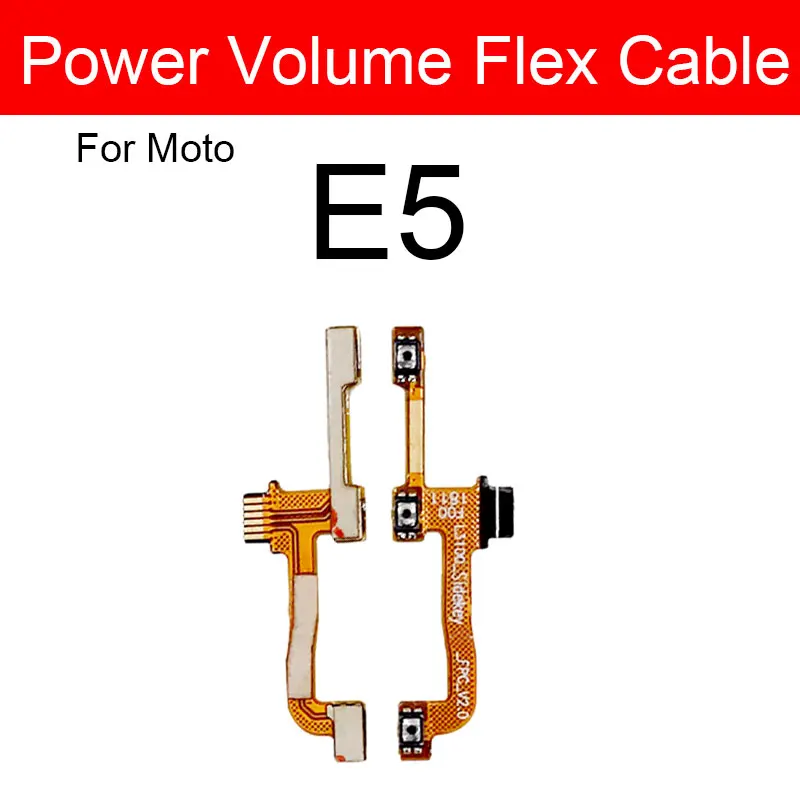 Elastyczny kabel głośności zasilania do Motorola Moto E3 E4 E5 E6 E7 Plus Play E6s E5 Play Go E7 Power E7i E 2020 Przycisk głośności włączania i