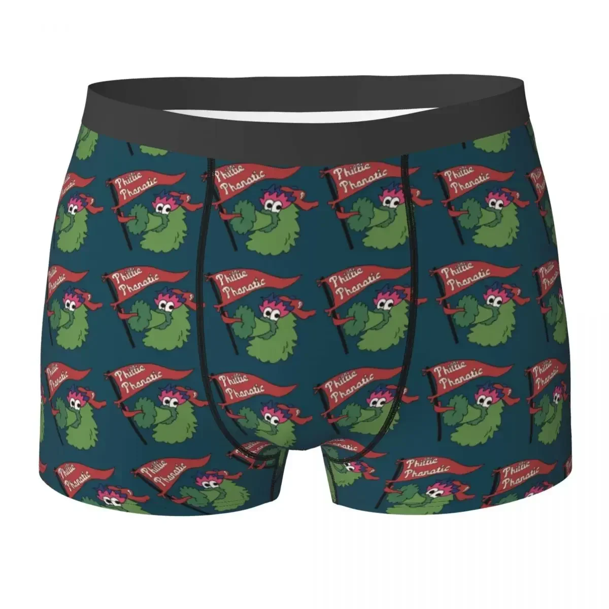

Трусы-боксеры, шорты Phillie Phanatic, мужские вентилируемые трусы для Homme, мужские подарки бойфренду