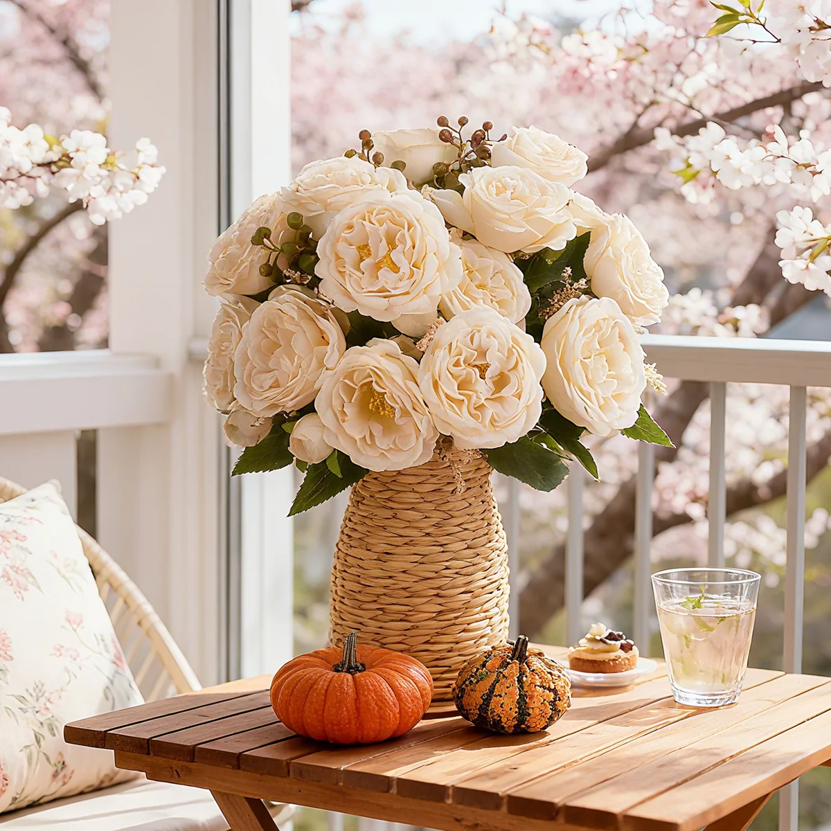 الزهور الاصطناعية الحرير الورود الفاوانيا مهرجان المنزل زهرية الزفاف جدار غرفة ديكورات للباحة هدايا عيد الحب لتقوم بها بنفسك صندوق القصاصات #4