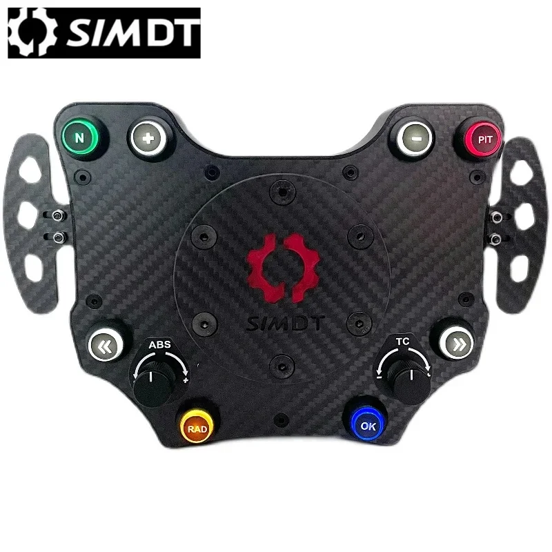 Sim Racing Bluetooth Wireless Steering Wheel Switch Button Plate Center Control Box for SC2 Logitech Thrustmaster for Simagic