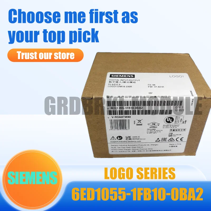 

Brand New Original SIEMENS 6ED1055-1FB10-0BA2 6ED1 055-1FB10-0BA2 LOGO! Expansion Module
