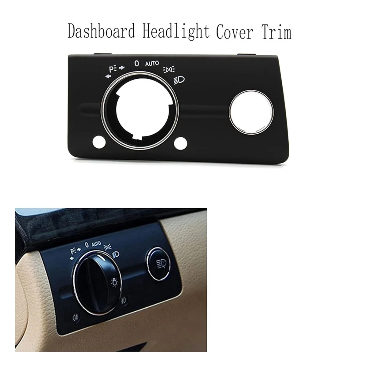 Dashboard Headlight Lamp Switch Cover Trim Replacement for W211 E Class 320 350 550 2003-2008 Type C