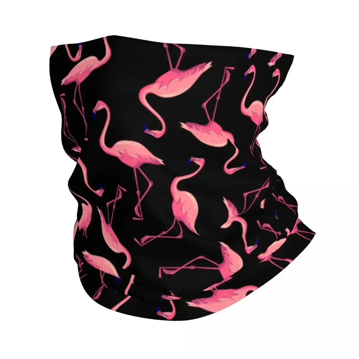 Bandana con estampado de flamenco y pájaro para hombre y mujer, pasamontañas rosa para el cuello, bufanda cálida para deportes al aire libre