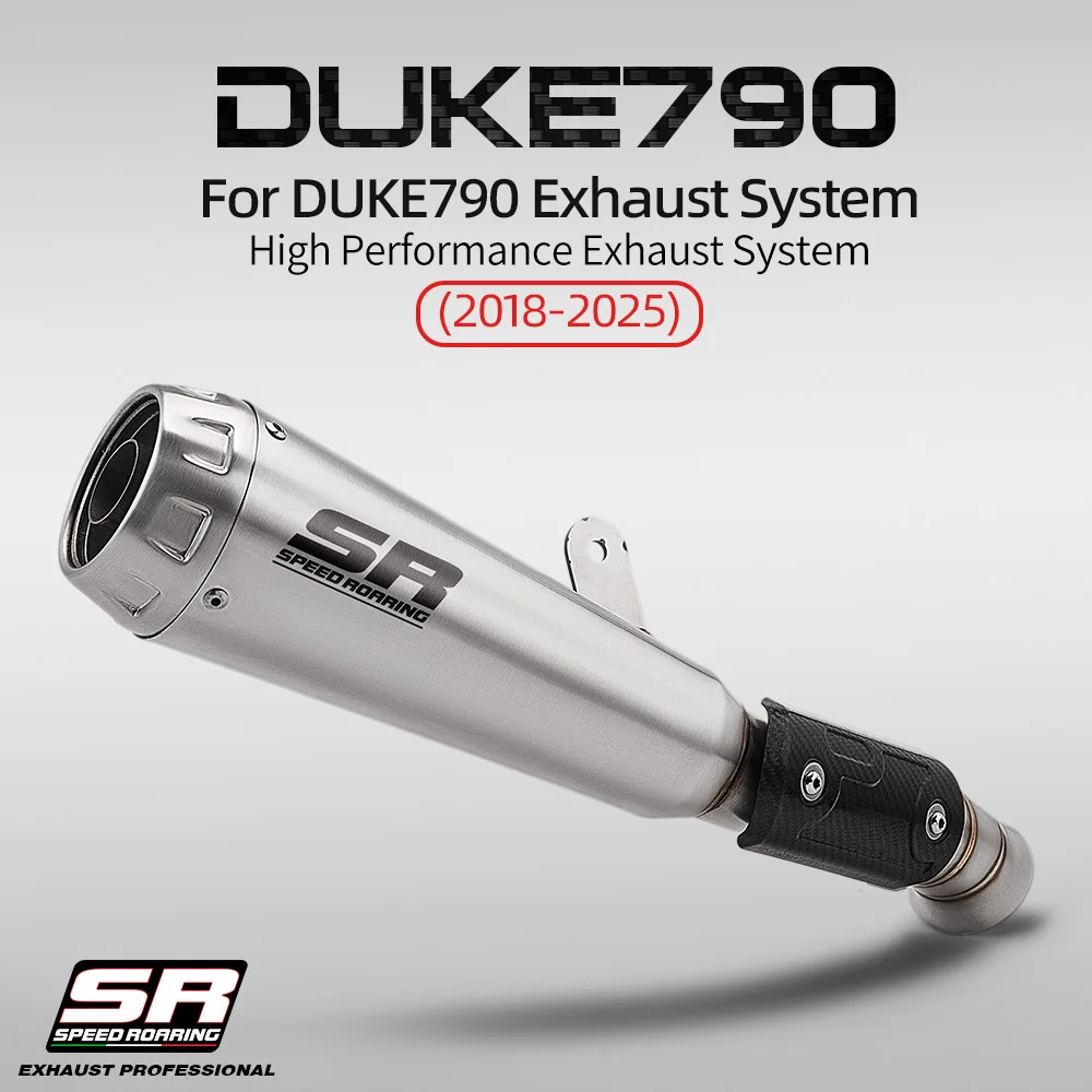 

For DUKE 790 890 Motorcycle Exhaust Escape System Mid Link Pipe Muffler Slip on